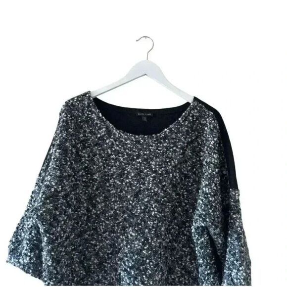 Eileen Fisher Bateau Neck Boucle Front Boxy Wool Blend Sweater SZ XL #2279 - Picture 4 of 14